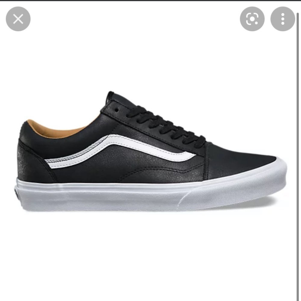 Gently Used Vans Old Skool in Black Leather